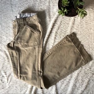 Abercrombie + Fitch khaki wide legged pant